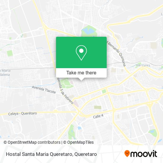 Mapa de Hostal Santa Maria Queretaro
