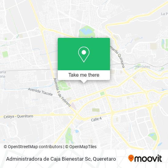 Mapa de Administradora de Caja Bienestar Sc