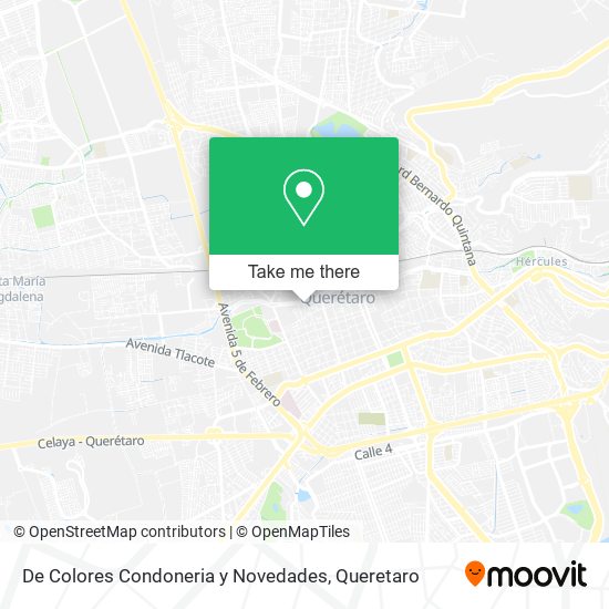 De Colores Condoneria y Novedades map