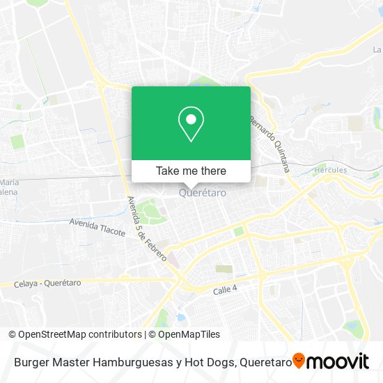 Mapa de Burger Master Hamburguesas y Hot Dogs