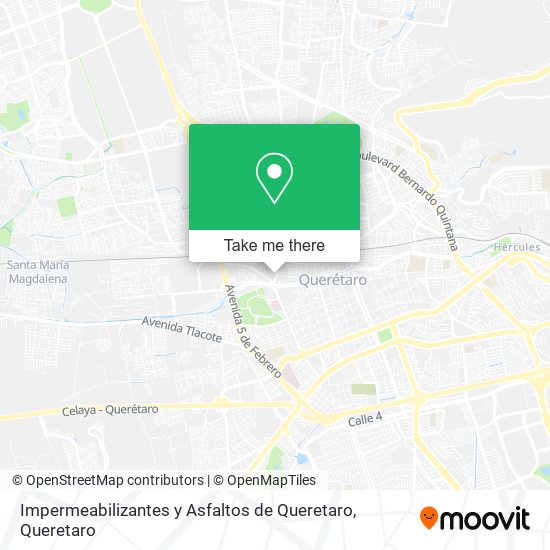Mapa de Impermeabilizantes y Asfaltos de Queretaro