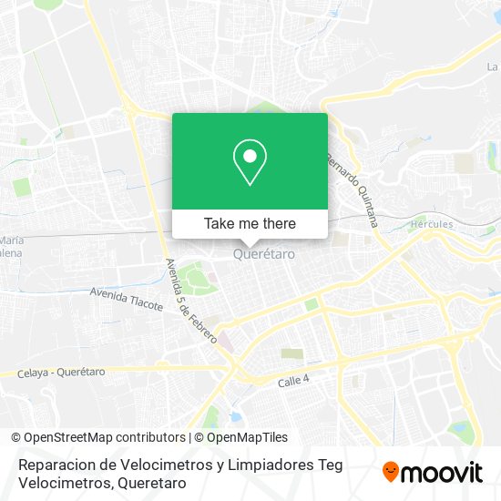 Mapa de Reparacion de Velocimetros y Limpiadores Teg Velocimetros