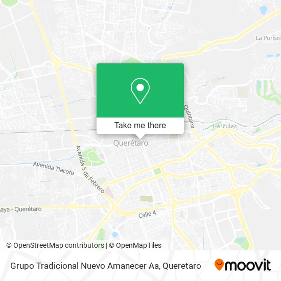Mapa de Grupo Tradicional Nuevo Amanecer Aa