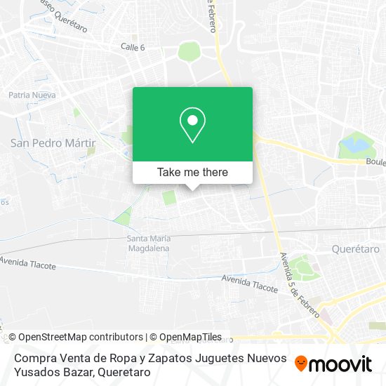 Compra Venta de Ropa y Zapatos Juguetes Nuevos Yusados Bazar map