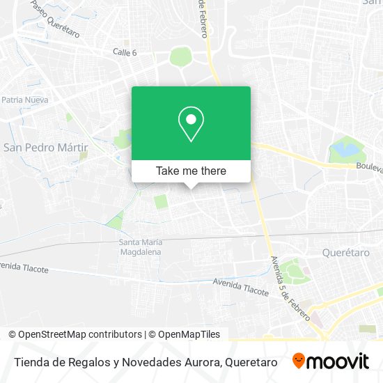 Tienda de Regalos y Novedades Aurora map