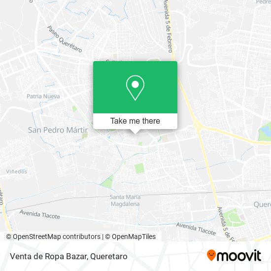 Mapa de Venta de Ropa Bazar