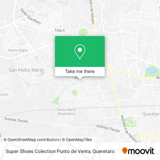 Mapa de Super Shoes Colection Punto de Venta