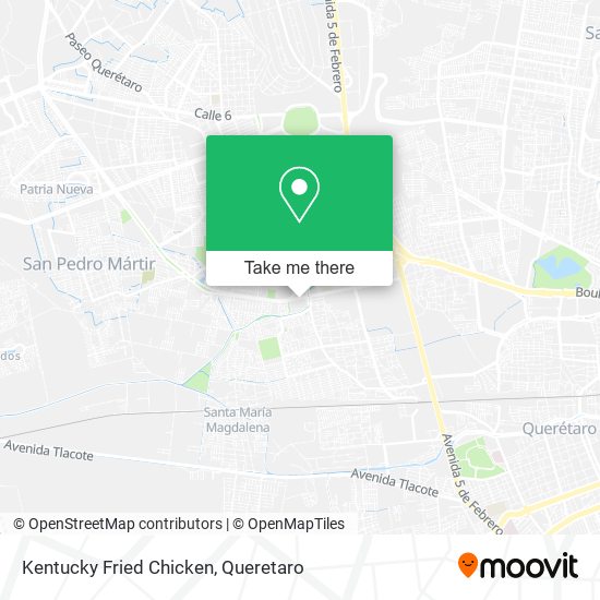 Kentucky Fried Chicken map