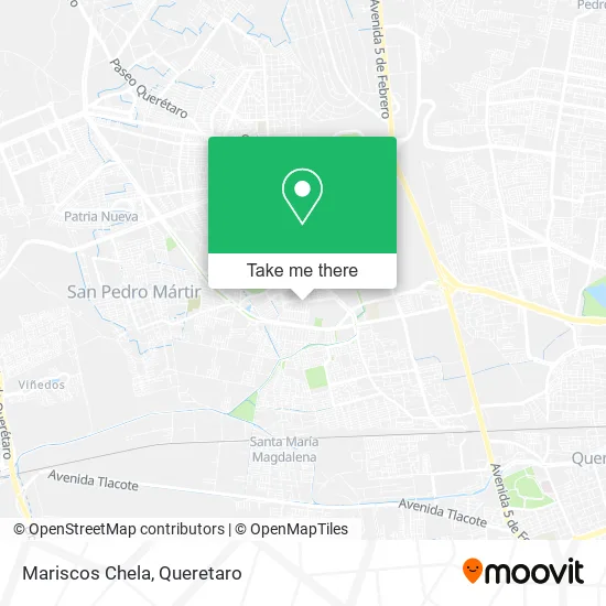 Mapa de Mariscos Chela