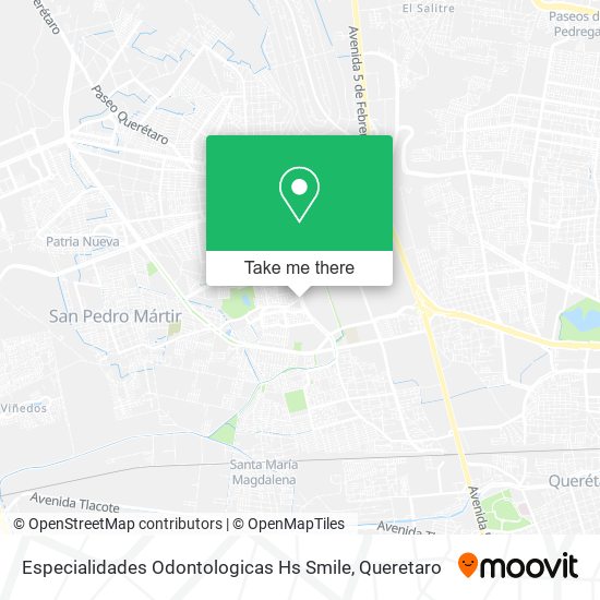 Especialidades Odontologicas Hs Smile map