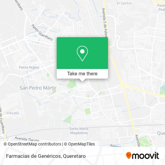 Farmacias de Genéricos map