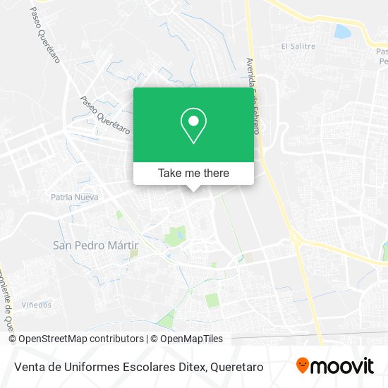 Mapa de Venta de Uniformes Escolares Ditex