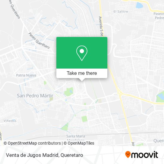 Venta de Jugos Madrid map