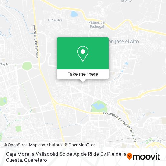 Caja Morelia Valladolid Sc de Ap de Rl de Cv Pie de la Cuesta map