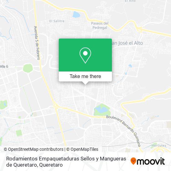 Rodamientos Empaquetaduras Sellos y Mangueras de Queretaro map
