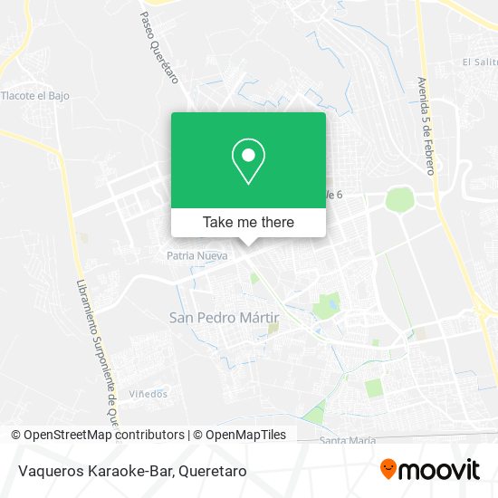 Vaqueros Karaoke-Bar map