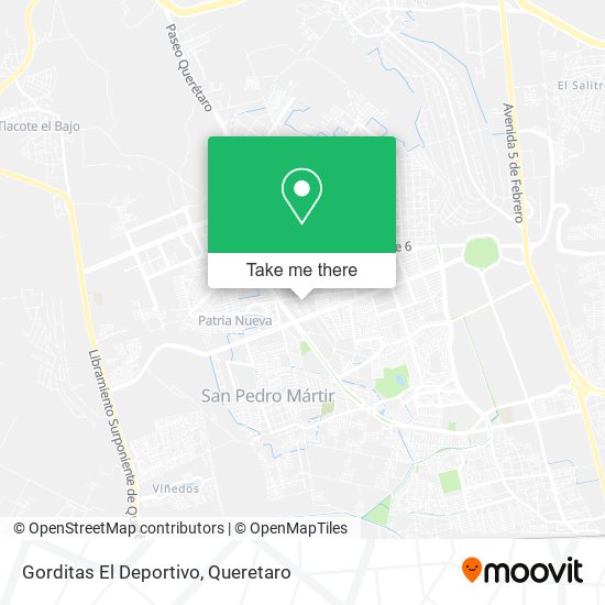 Mapa de Gorditas El Deportivo