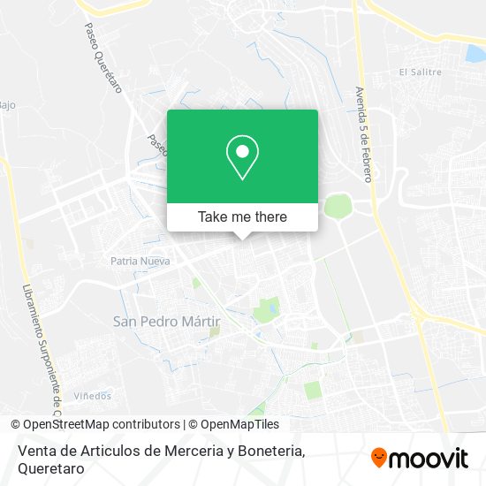 Venta de Articulos de Merceria y Boneteria map