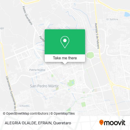 ALEGRIA OLALDE, EFRAIN map
