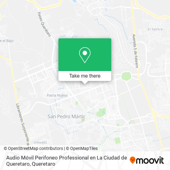 Audio Móvil Perifoneo Professional en La Ciudad de Queretaro map