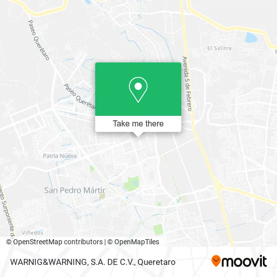 Mapa de WARNIG&WARNING, S.A. DE C.V.