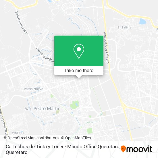 Mapa de Cartuchos de Tinta y Toner.- Mundo Office Queretaro