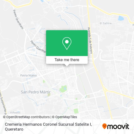 Cremería Hermanos Coronel Sucursal Satelite I map