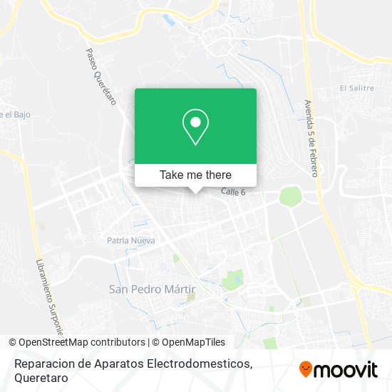 Mapa de Reparacion de Aparatos Electrodomesticos
