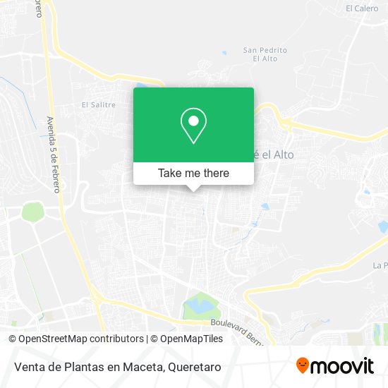 Venta de Plantas en Maceta map