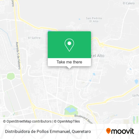 Mapa de Distribuidora de Pollos Emmanuel