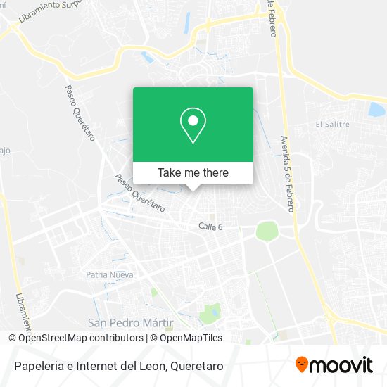 Mapa de Papeleria e Internet del Leon
