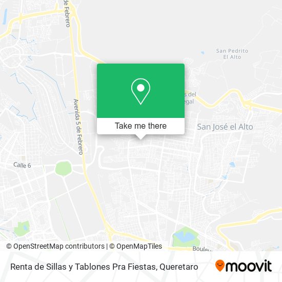 Renta de Sillas y Tablones Pra Fiestas map