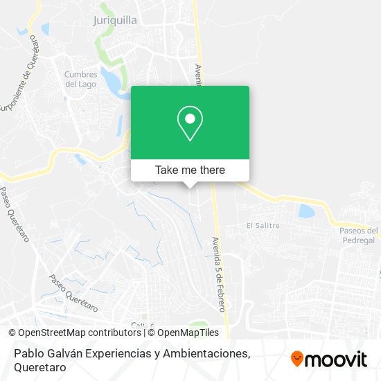 Mapa de Pablo Galván Experiencias y Ambientaciones