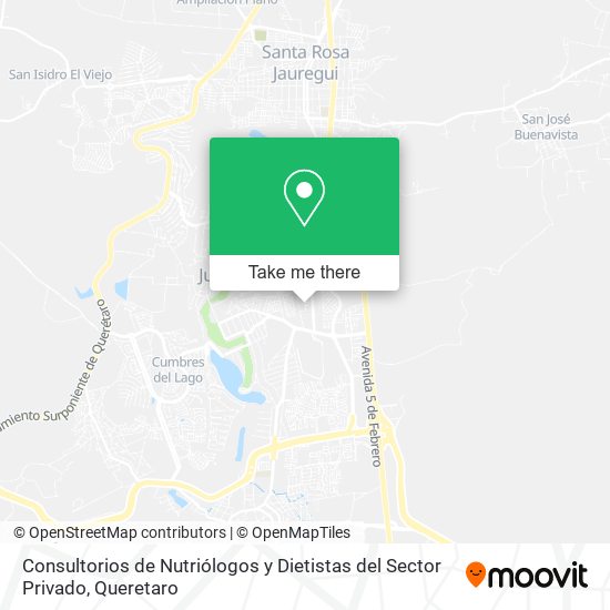 Consultorios de Nutriólogos y Dietistas del Sector Privado map