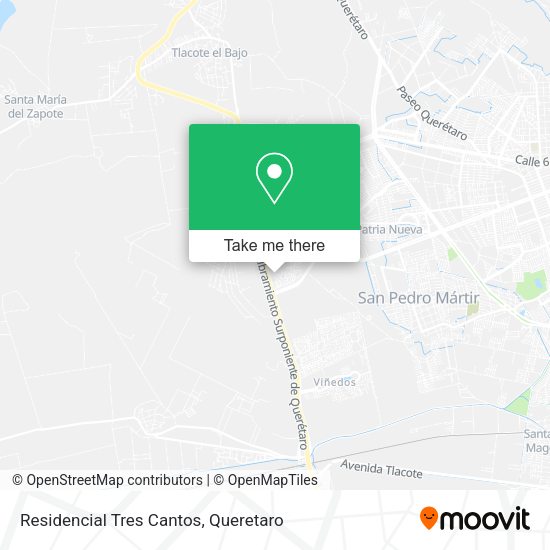 Mapa de Residencial Tres Cantos