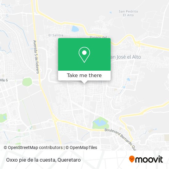 Oxxo pie de la cuesta map