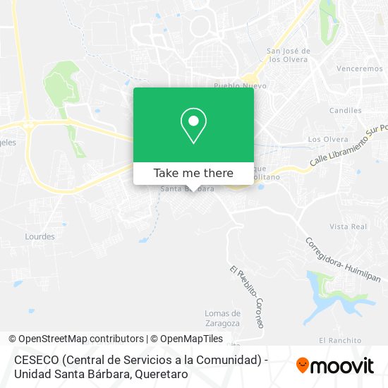 CESECO (Central de Servicios a la Comunidad) - Unidad Santa Bárbara map