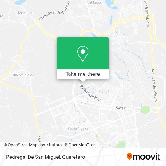 Mapa de Pedregal De San Miguel