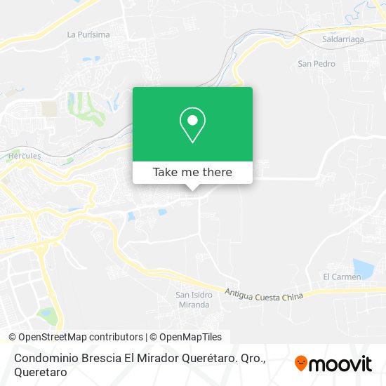 Condominio Brescia El Mirador Querétaro. Qro. map