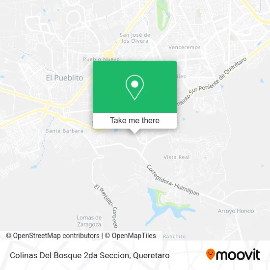 Mapa de Colinas Del Bosque 2da Seccion