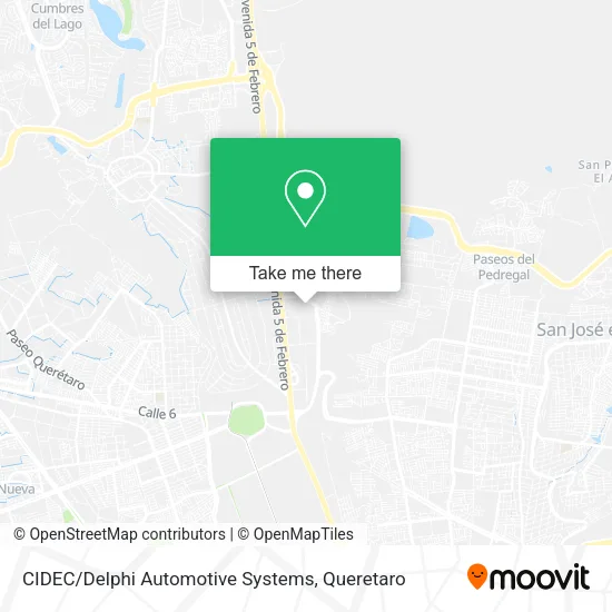 Mapa de CIDEC / Delphi Automotive Systems