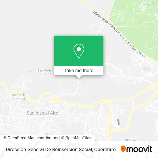 Direccion General De Reinsercion Social map