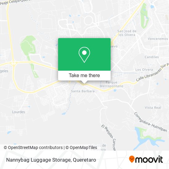 Nannybag Luggage Storage map