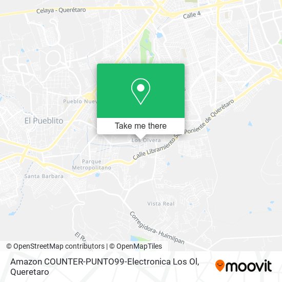 Amazon COUNTER-PUNTO99-Electronica Los Ol map