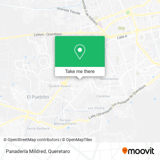 Panadería Mildred map