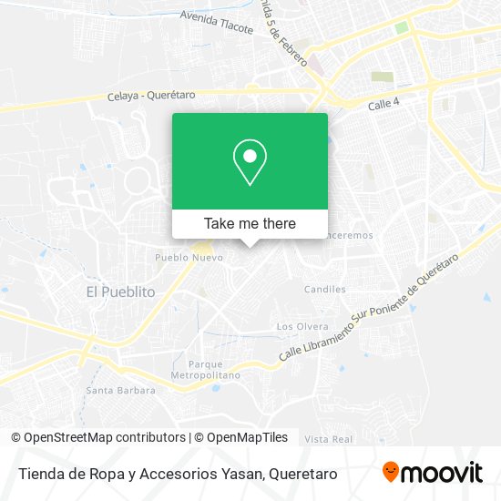 Tienda de Ropa y Accesorios Yasan map
