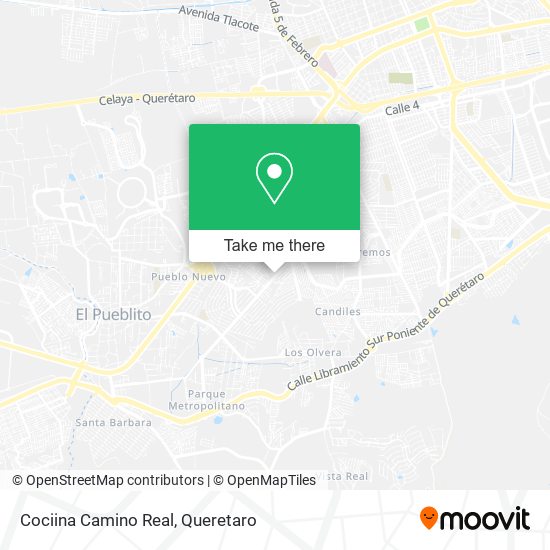 Cociina Camino Real map
