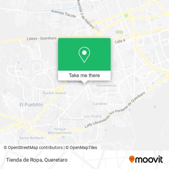 Tienda de Ropa map