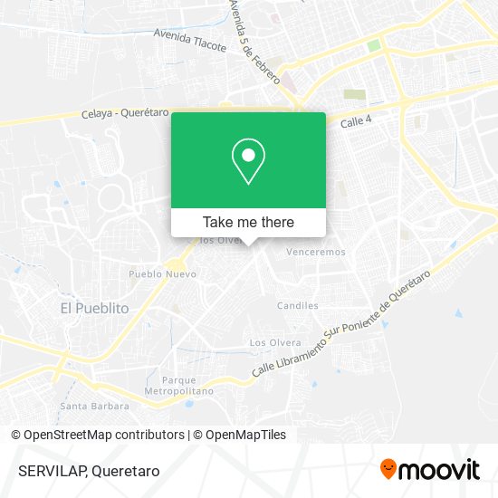 SERVILAP map