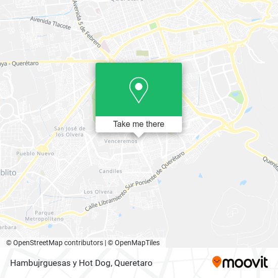 Hambujrguesas y Hot Dog map